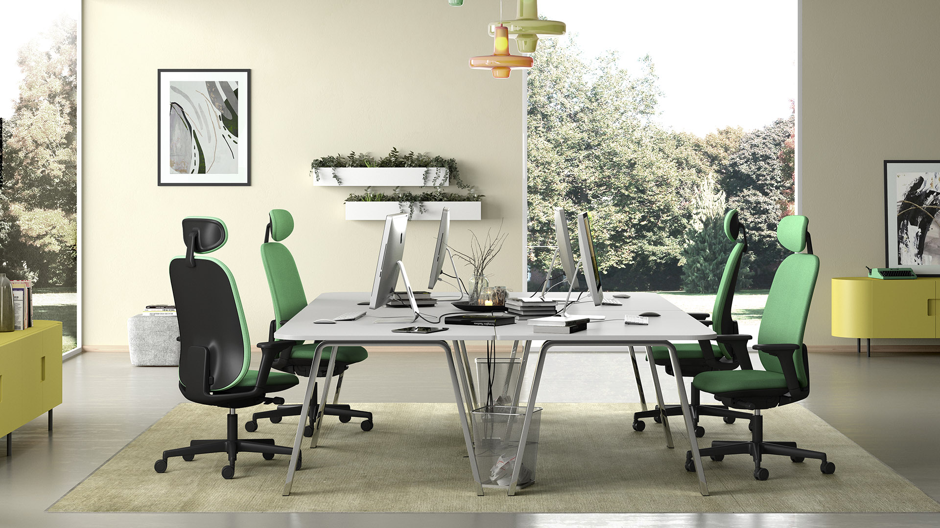 Modern style armchair for office workplace Rush