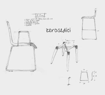 project, idea, 4 legs chairs with contemporary design