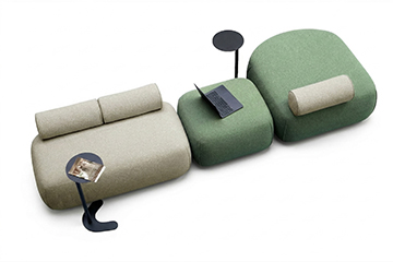 Pouf modulare per arredo open space